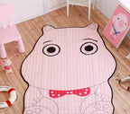 Plush Animal Play Rug in the crocodile design