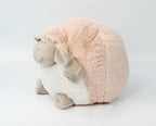 Close-up of the Sleepy Baby Doll's stitched face and soft fabric