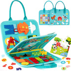 Toddler Dressing Busy Board shown at 44 by 28 centimetres
