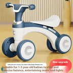 Close-up of the balance bike seat and handlebar