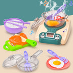 Compact Play Kitchen shown with a pan on the induction hob