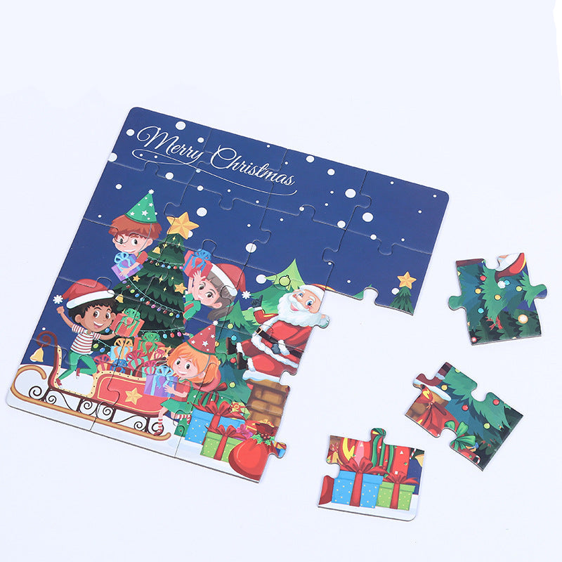 Christmas Magnetic Puzzle folded closed