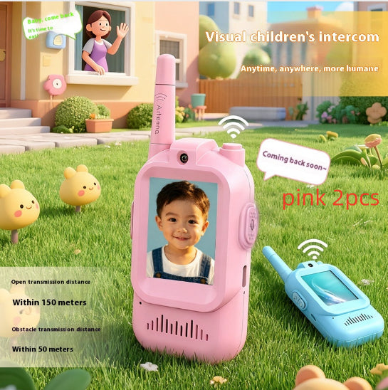 Kids Video Walkie Talkies shown with charging cables