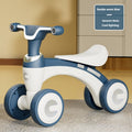 Toddler Ride-On Balance Bike in amber green, side view